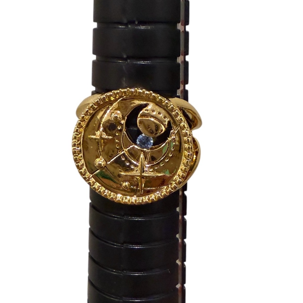 Wanderlust + Co Birthday March Aries Gold Ring Size 6